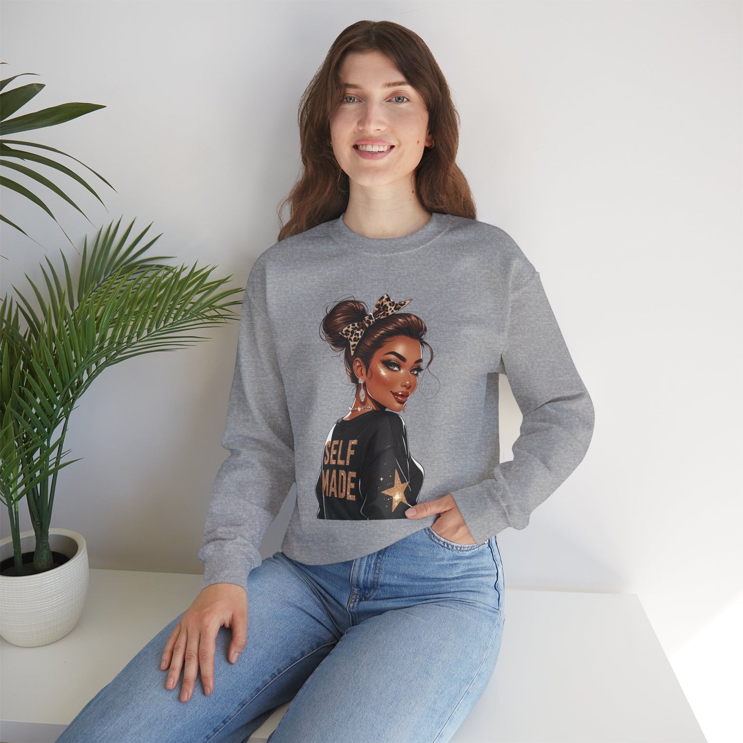 Self Made Crewneck Sweatshirt, Empowerment Gift
