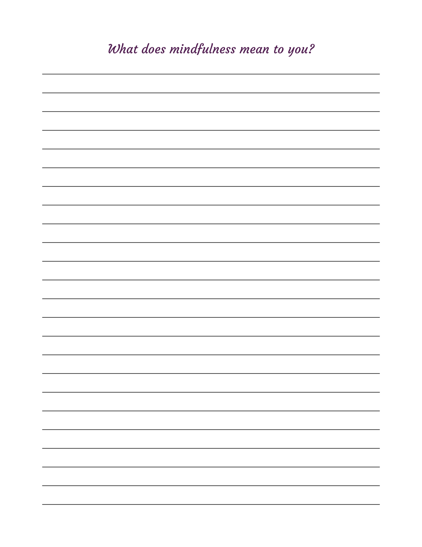 Flawed & Fully Here - 30 Day Mindfulness Journal