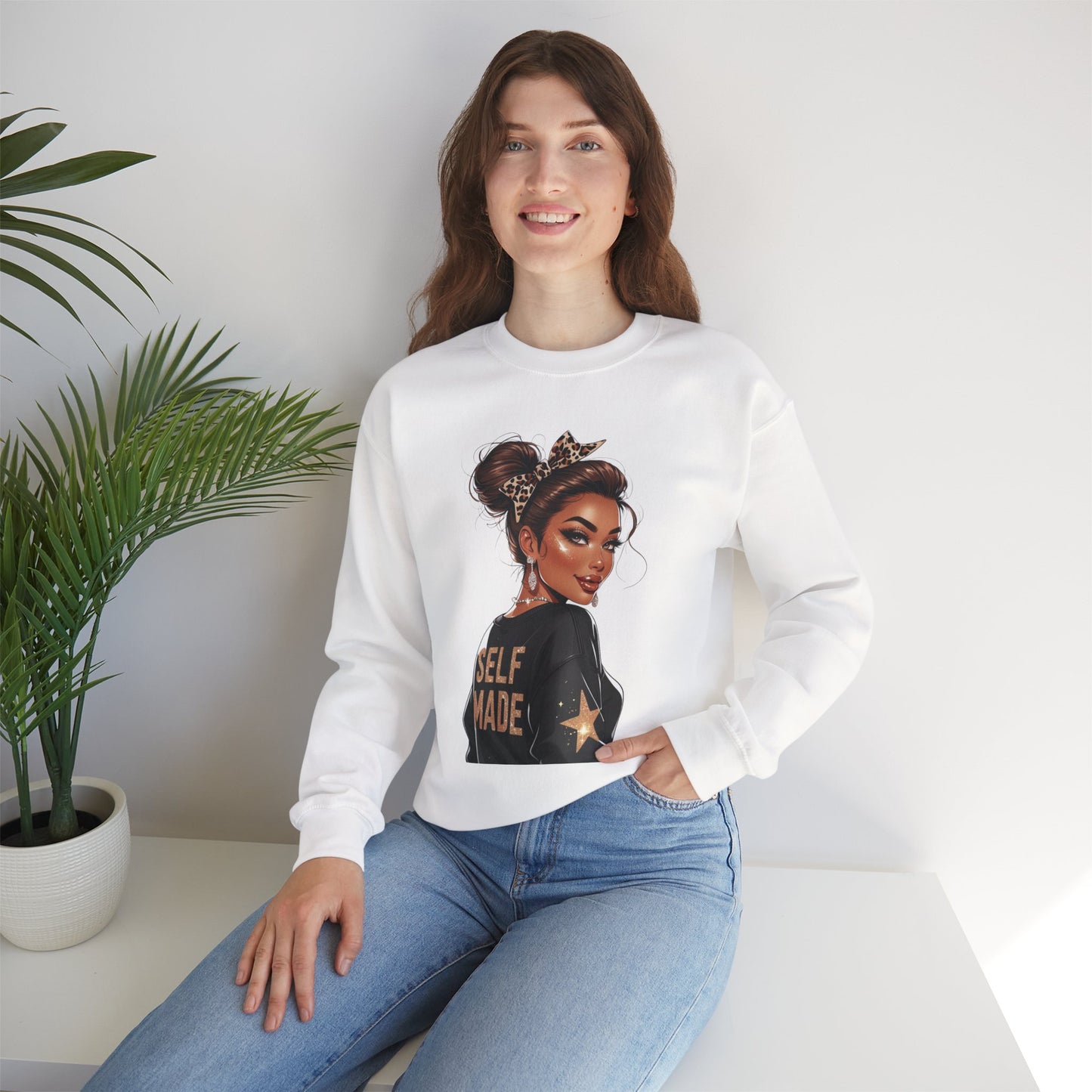 Self Made Crewneck Sweatshirt, Empowerment Gift