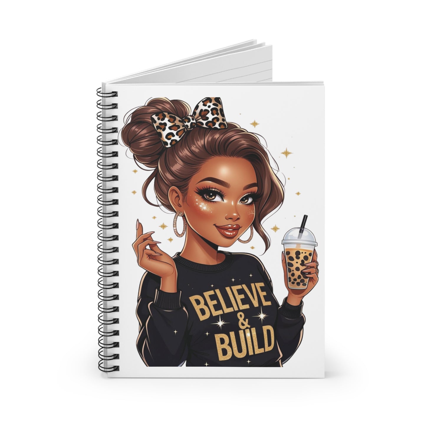 Spiral Notebook - Believe & Build, Inspirational Journal