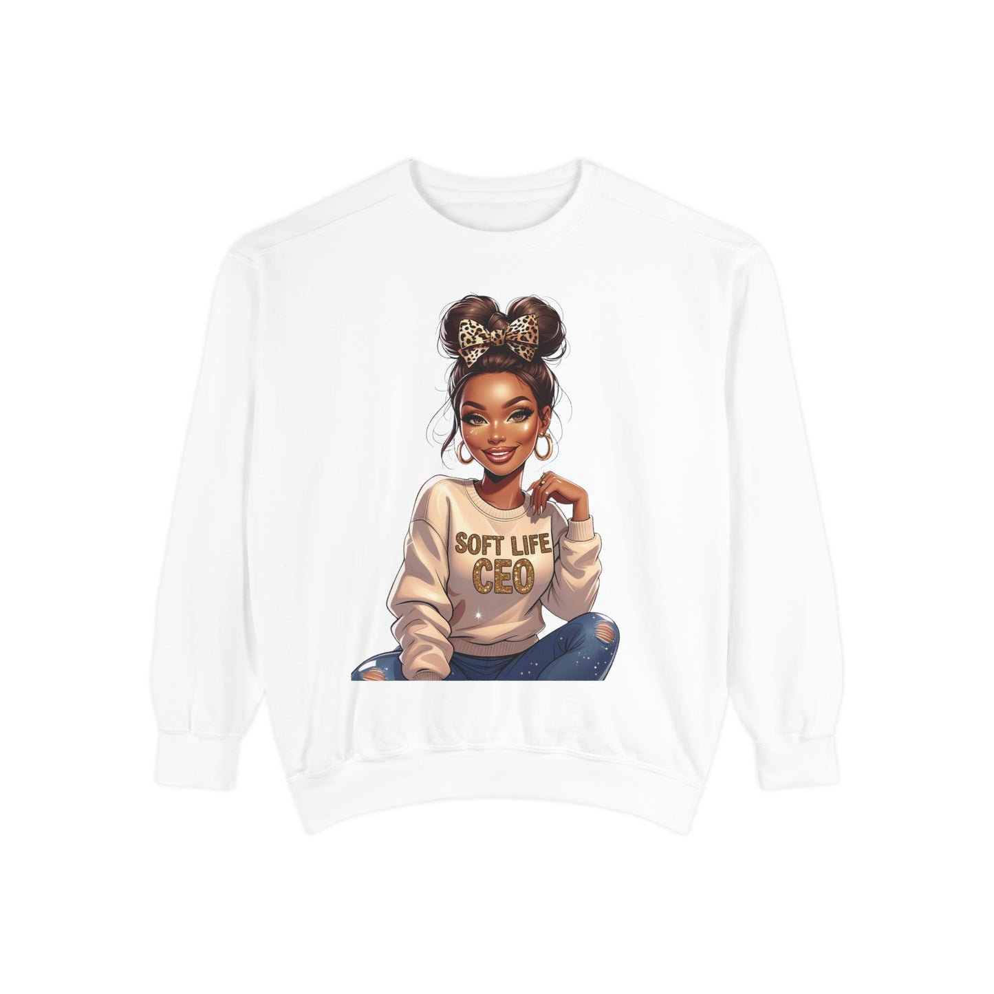 Soft Ceo Life Garment-Dyed Sweatshirt