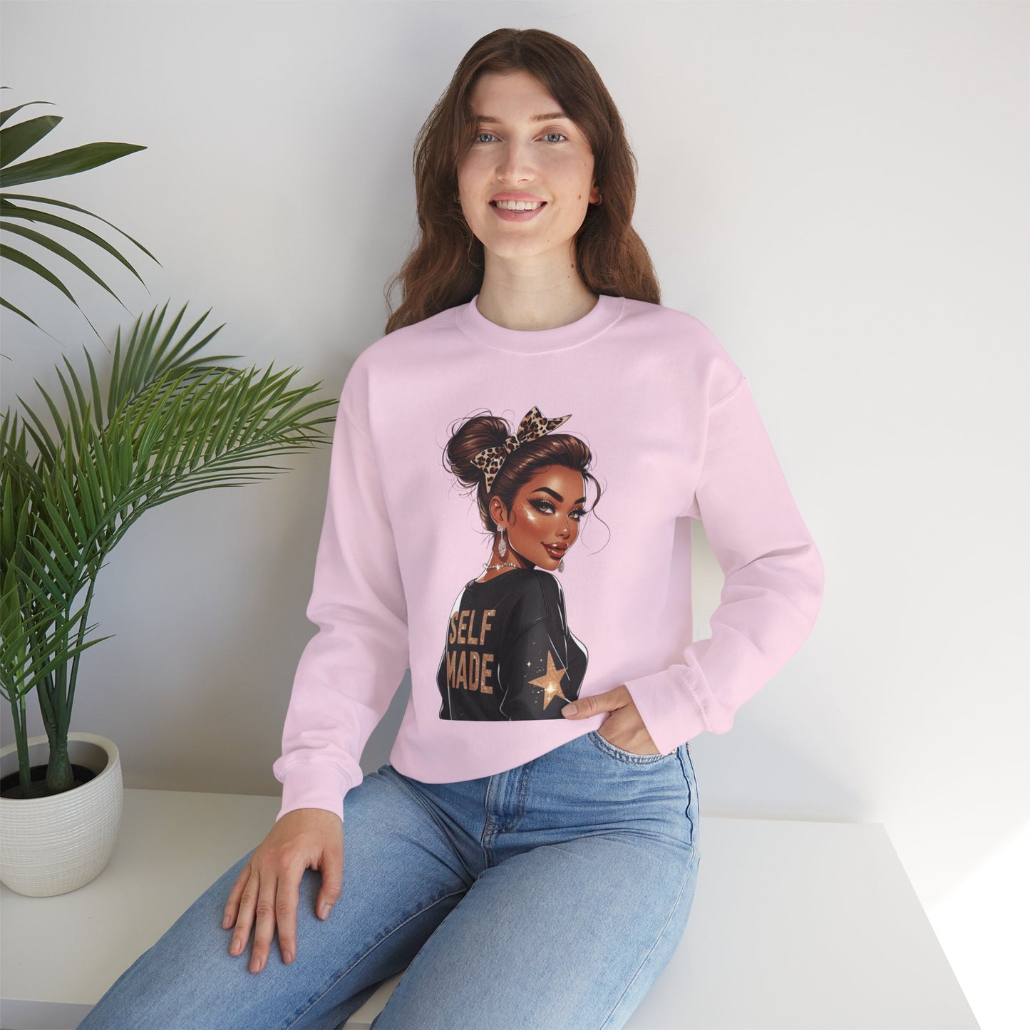 Self Made Crewneck Sweatshirt, Empowerment Gift