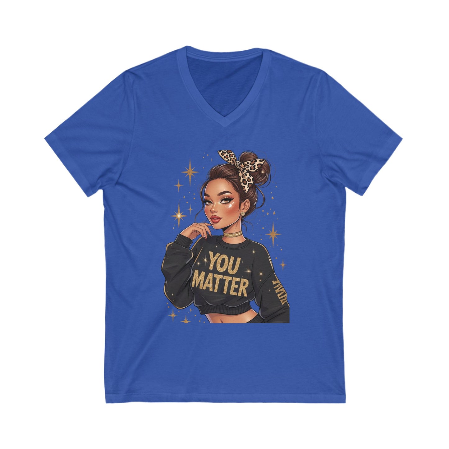 Empowering You Matter V-Neck Tee, Casual Unisex T-Shirt, Inspirational Gift, Positive Affirmation Apparel, Everyday Wear, Thoughtful [...]