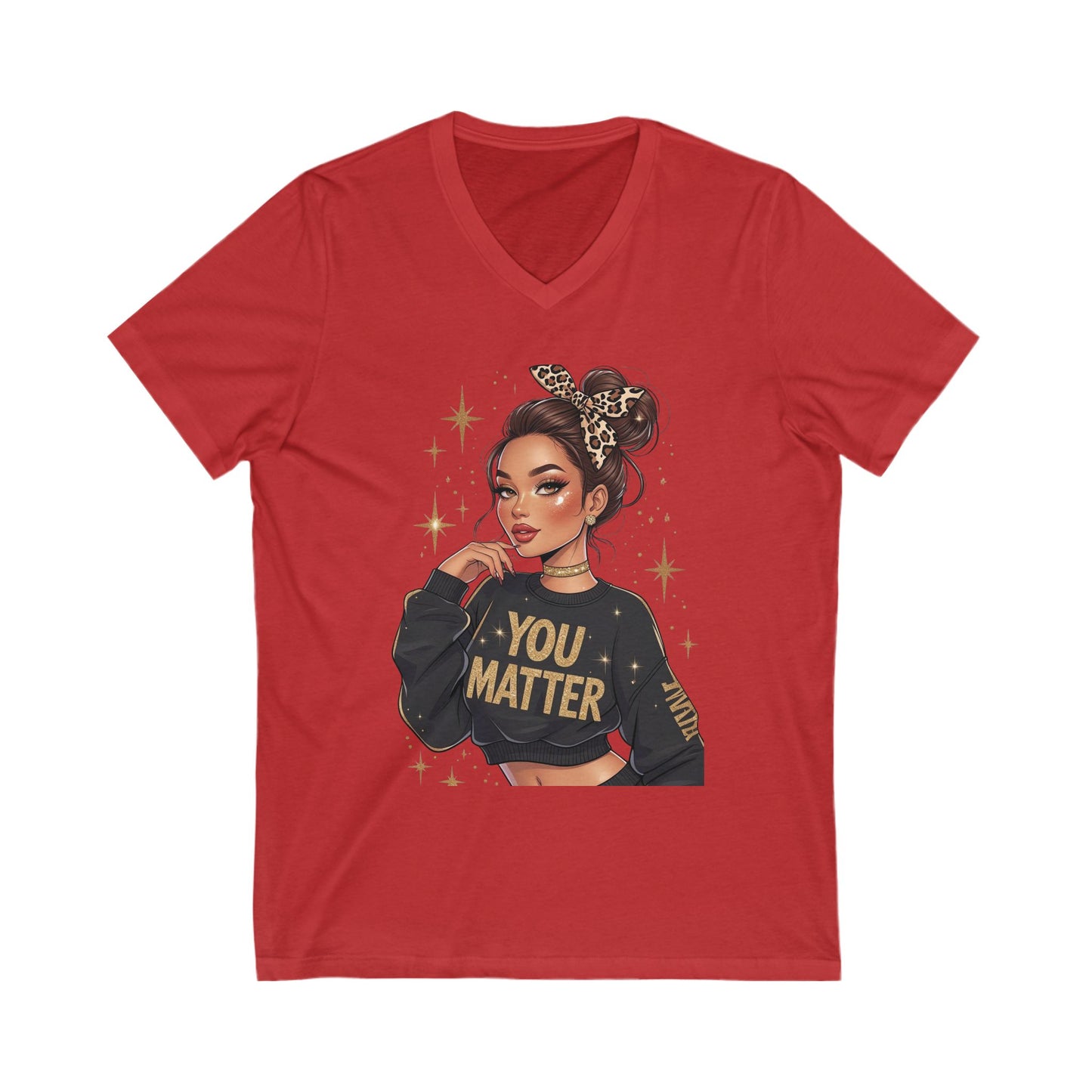 Empowering You Matter V-Neck Tee, Casual Unisex T-Shirt, Inspirational Gift, Positive Affirmation Apparel, Everyday Wear, Thoughtful [...]