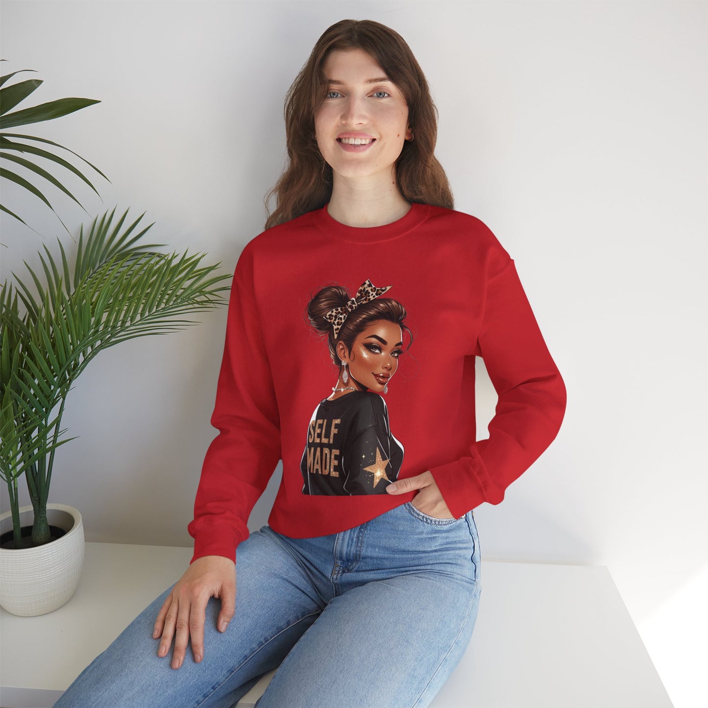 Self Made Crewneck Sweatshirt, Empowerment Gift