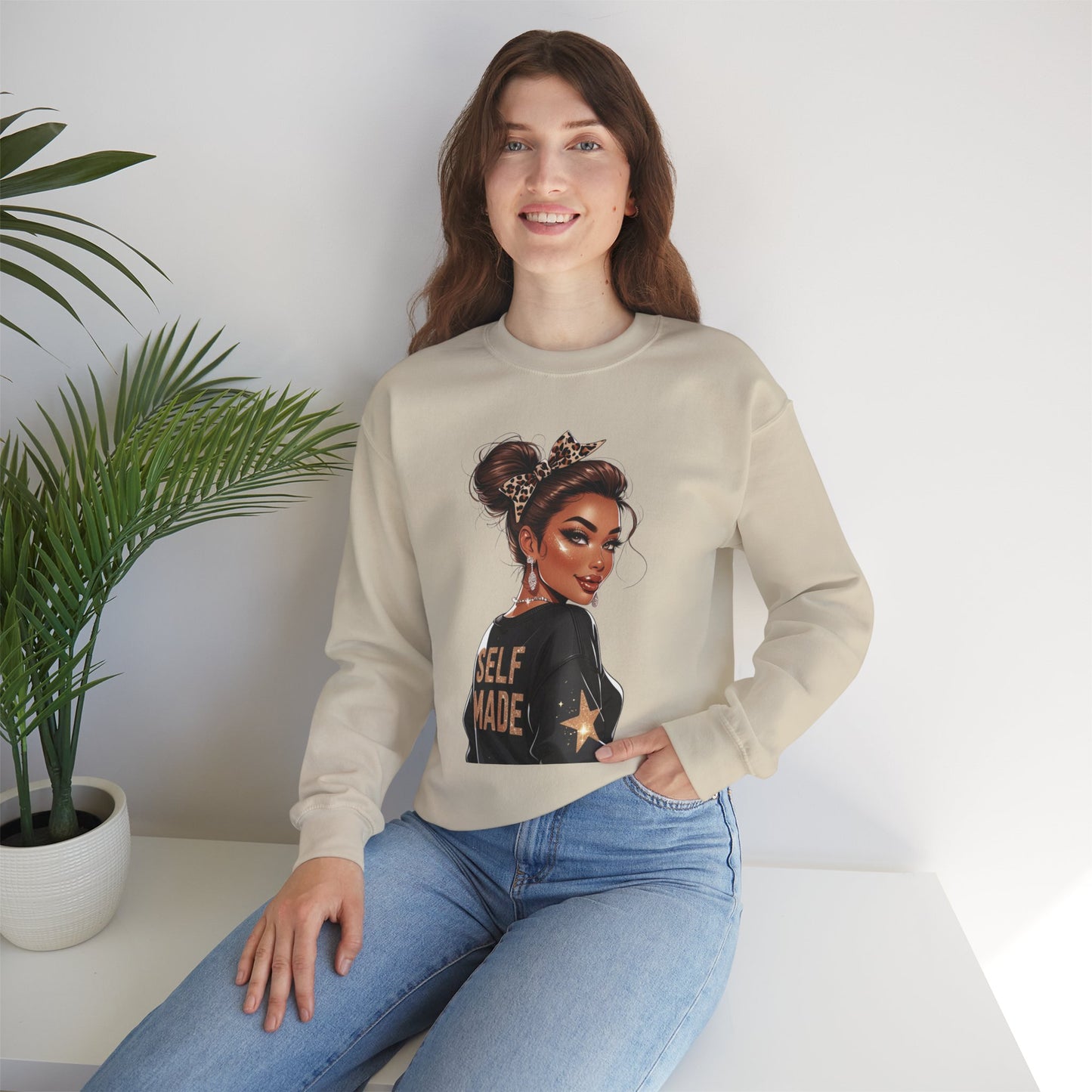 Self Made Crewneck Sweatshirt, Empowerment Gift