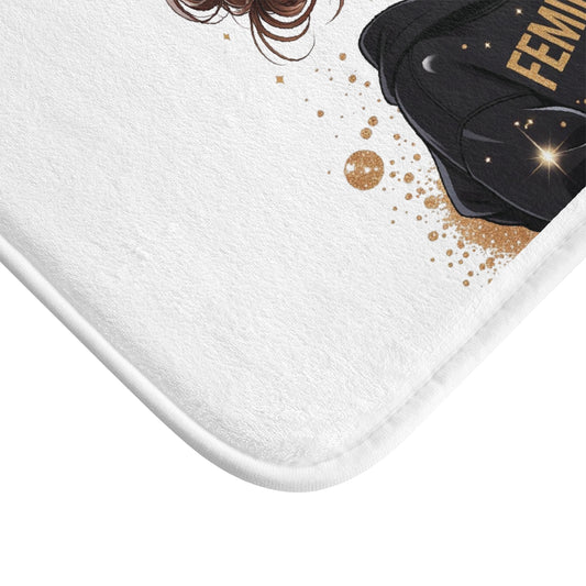 Feminine & Fierce Bath Mat - Stylish Bathroom Decor