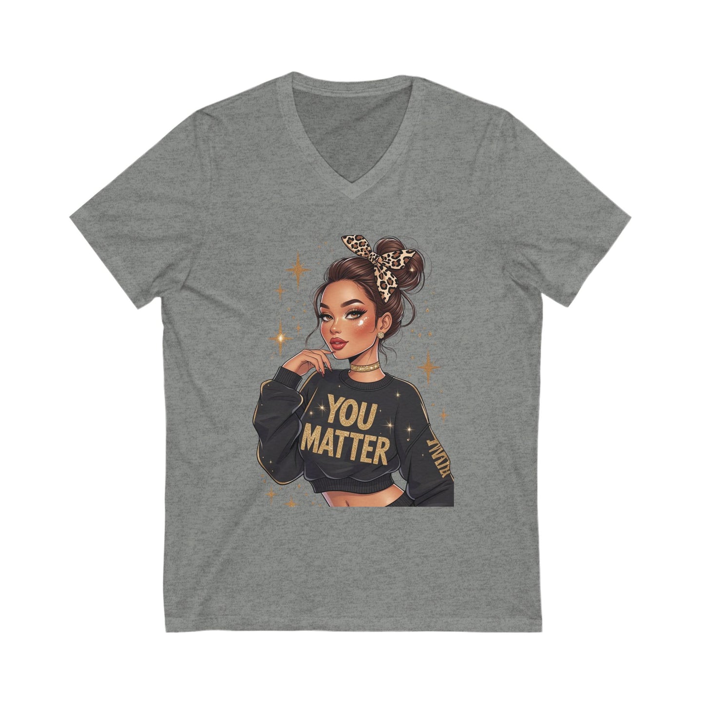 Empowering You Matter V-Neck Tee, Casual Unisex T-Shirt, Inspirational Gift, Positive Affirmation Apparel, Everyday Wear, Thoughtful [...]